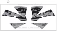 AUTOCOLLANTS  50 ktm-moto 2006 SX 7