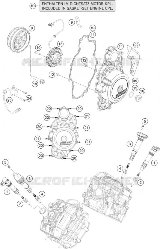 ALLUMAGE KTM MOTO 1290 2020 SUPERDUKE  1290 SUPER DUKE R ORANGE
