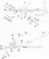 BEQUILLE LATERALE / CENTRALE pour KTM SUPER ADVENTURE 2019