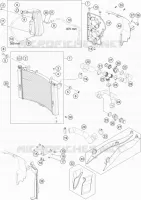 CIRCUIT DE REFROIDISSEMENT pour KTM SUPER ADVENTURE 2019