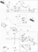 GUIDON / COMMANDES pour KTM SUPER ADVENTURE 2019