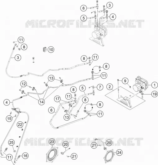 SYSTEME DE FREIN ABS KTM MOTO 1290 2019 SUPER ADVENTURE  1290 SUPER ADVENTURE S SILVER