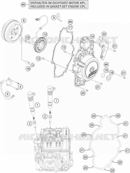ALLUMAGE KTM MOTO 1290 2019 SUPER ADVENTURE  1290 SUPER ADVENTURE R TKC
