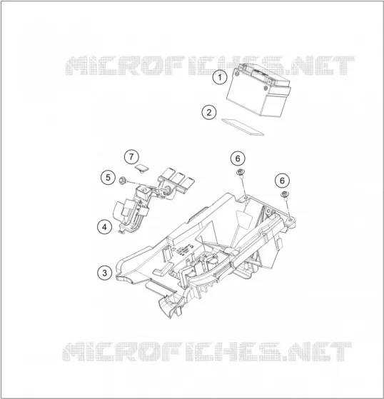BATTERIE KTM MOTO 350 2020 EXC-F  350 EXC-F