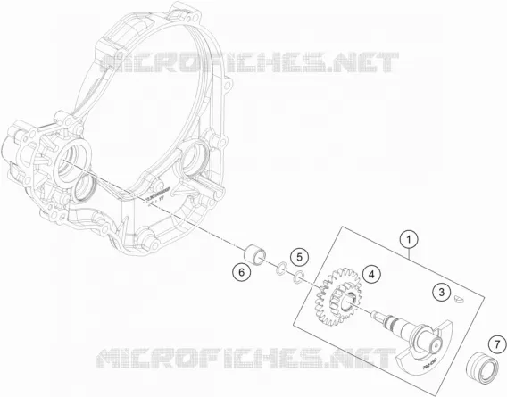 ARBRE D'EQUILIBRAGE KTM MOTO 250 2019 SX-F  250 SX-F