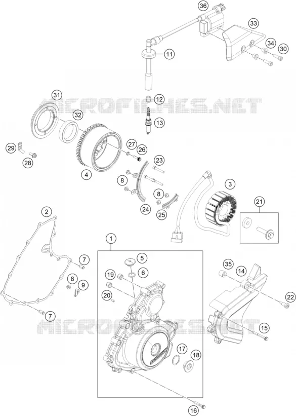 ALLUMAGE KTM MOTO 250 2021 ADVENTURE  250 ADVENTURE BLACK - B.D.