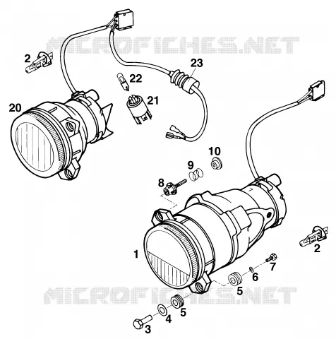 PHARE / FEU ARRIERE KTM MOTO 620 1997 DUKE  620 DUKE-E