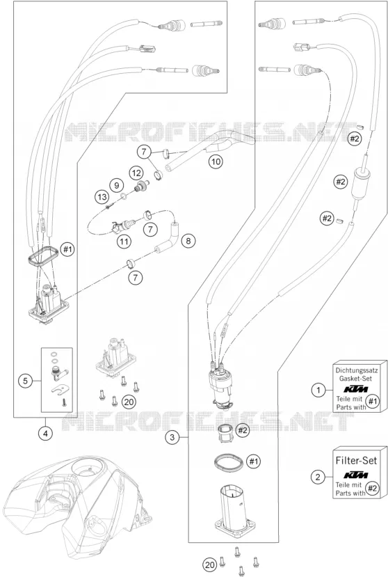 POMPE A ESSENCE KTM MOTO 690 2015 DUKE  690 DUKE R ABS