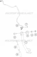 BEQUILLE LATERALE / CENTRALE pour KTM Duke 2024