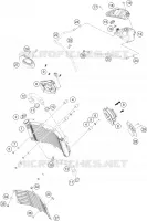 CIRCUIT DE REFROIDISSEMENT pour KTM Duke 2024