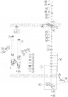 FOURCHE / T DE FOURCHE pour KTM Duke 2024
