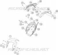 PLASTIQUES pour KTM Duke 2024