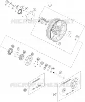 ROUE ARRIERE pour KTM Duke 2024