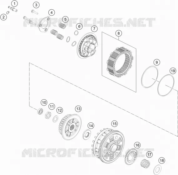 EMBRAYAGE KTM Moto 890 2023 SMT  890 SMT