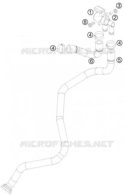 SECONDARY AIR SYSTEM SAS KTM MOTO 690 2009 DUKE  690 DUKE ORANGE