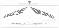 AUTOCOLLANTS pour KTM DUKE 2009