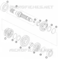 BOITE DE VITESSES   ARBRE PRIMAIRE pour KTM DUKE 2009