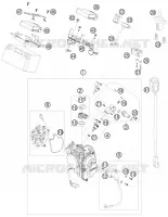 BOITIER PAPILLON INJECTION pour KTM DUKE 2009