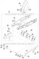 BRAS OSCILLANT  pour KTM DUKE 2009