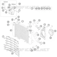 CIRCUIT DE REFROIDISSEMENT pour KTM DUKE 2009