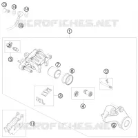 ETRIER DE FREIN AR pour KTM DUKE 2009
