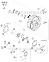 ROUE ARRIERE pour KTM DUKE 2009