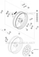 ROUE AVANT pour KTM DUKE 2009