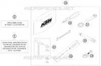 TROUSSE A OUTILS / MANUELS / OPTIONS pour KTM DUKE 2009