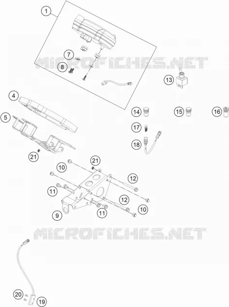 CONTACTEUR A CLE KTM MOTO 250 2014 RC  RC 250 R