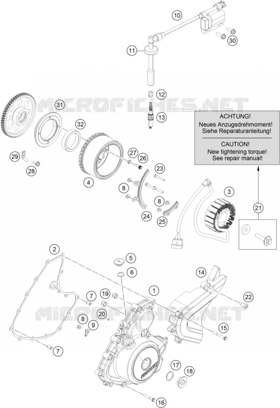 ALLUMAGE KTM MOTO 390 2016 DUKE  390 DUKE BLACK ABS