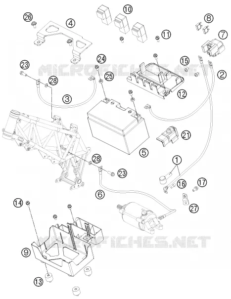BATTERIE KTM MOTO 690 2011 ENDURO  690 ENDURO R