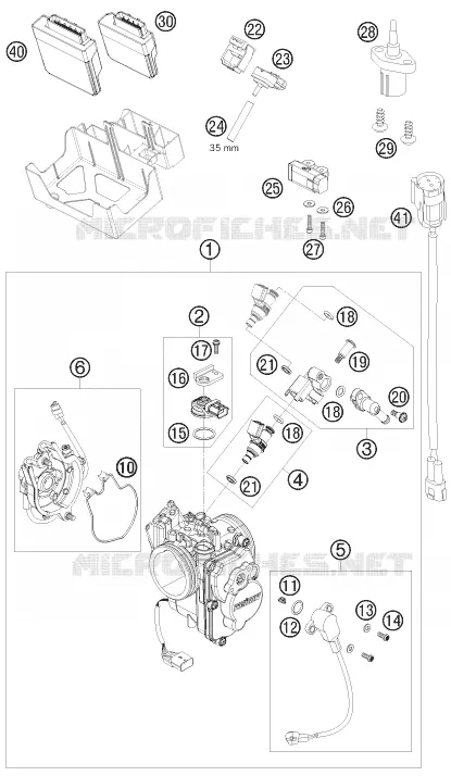 BOITIER PAPILLON INJECTION KTM MOTO 690 2009 ENDURO  690 ENDURO R