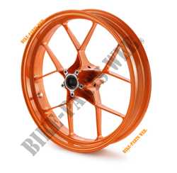 FRONT WHEEL 3,5X17'' ORANGE