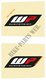STICKER FRONT FORK-SET WP